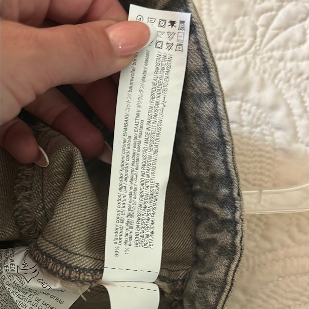 Zara Strapless Denim Bustier in Faded Taupe - Picture 8 of 8